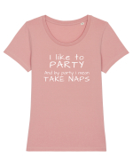 Party Naps Tricou mânecă scurtă guler larg fitted Damă Expresser