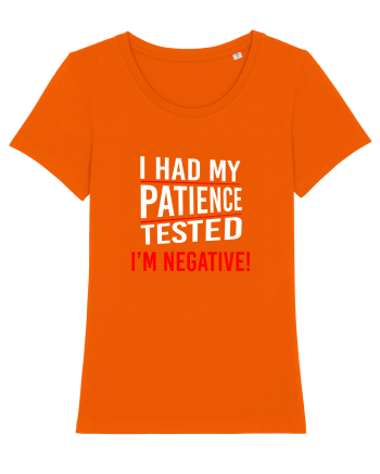 Patience Negative Bright Orange