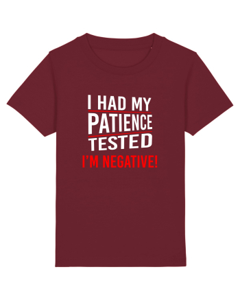 Patience Negative Burgundy