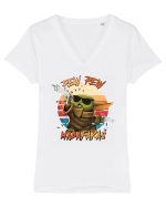 Pew Pew Madafakas Tricou mânecă scurtă guler V Damă Evoker