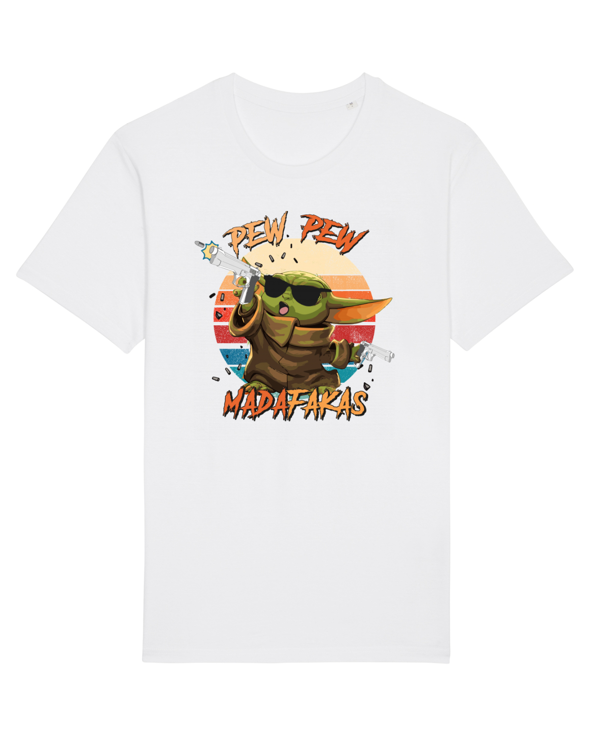 Tricou mânecă scurtă Unisex Rocker White