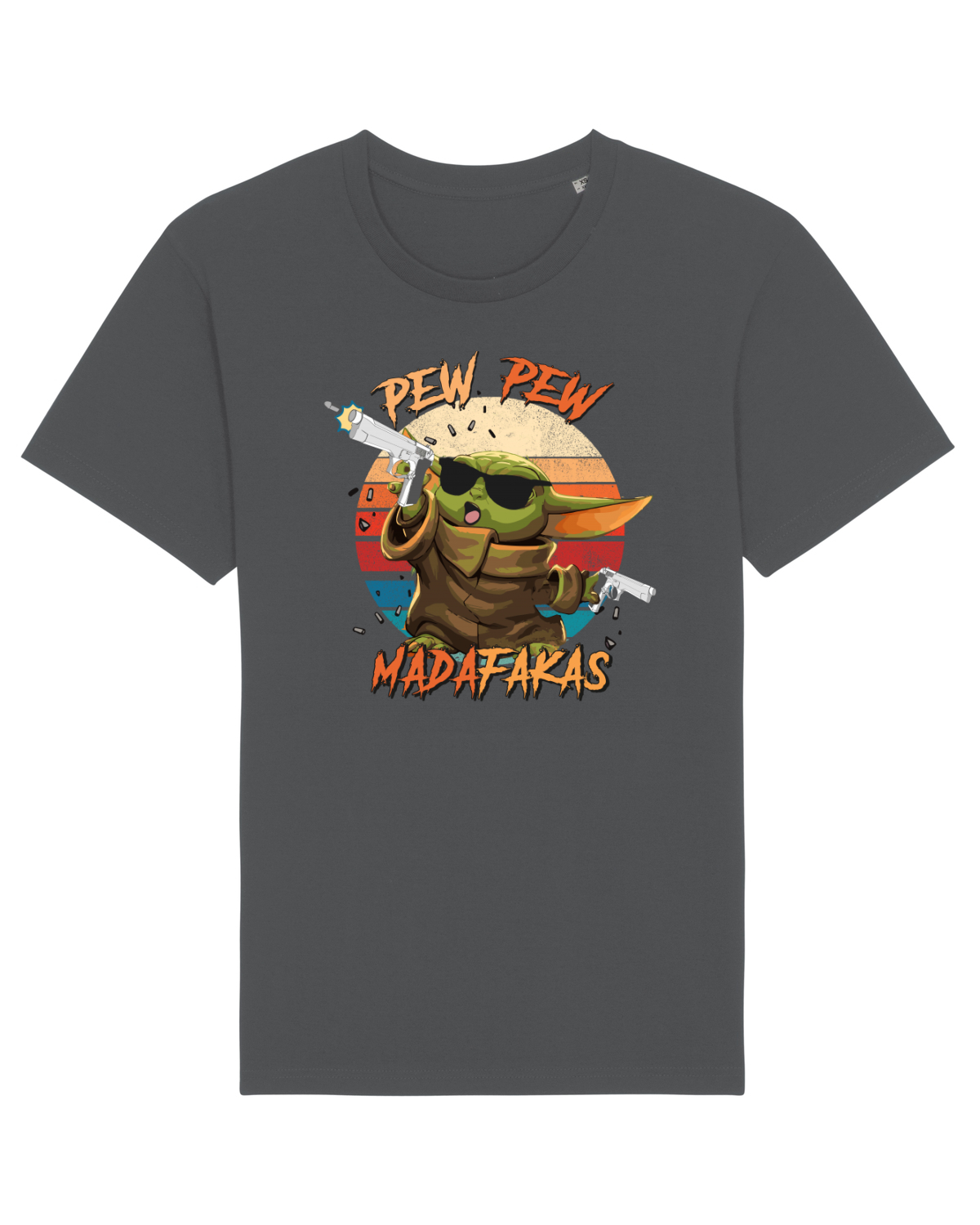 Tricou mânecă scurtă Unisex Rocker Anthracite