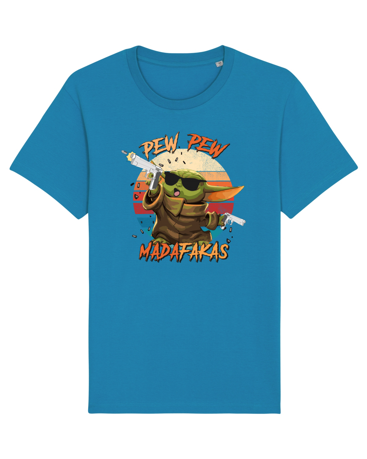 Tricou mânecă scurtă Unisex Rocker Azur