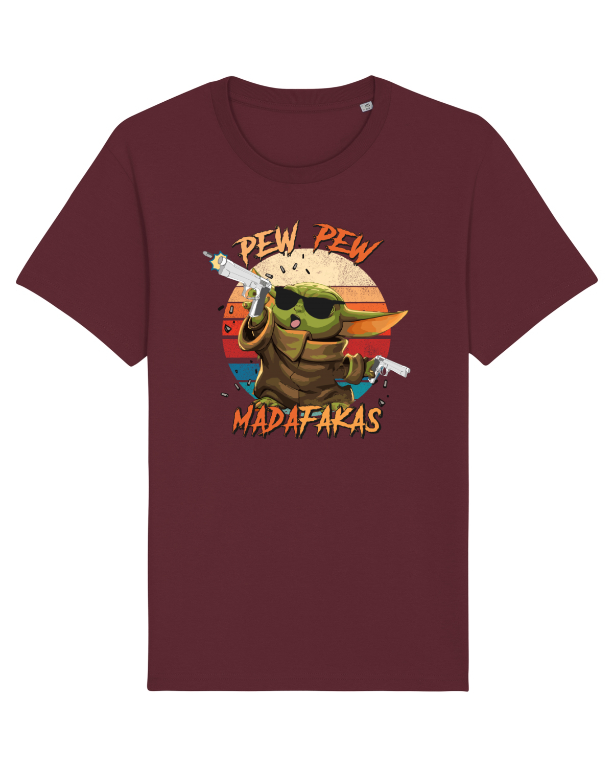 Tricou mânecă scurtă Unisex Rocker Burgundy