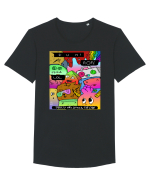 Party Chat Tricou mânecă scurtă guler larg Bărbat Skater
