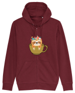 Pentru iubitorii de cafea  Hanorac cu fermoar Unisex Connector