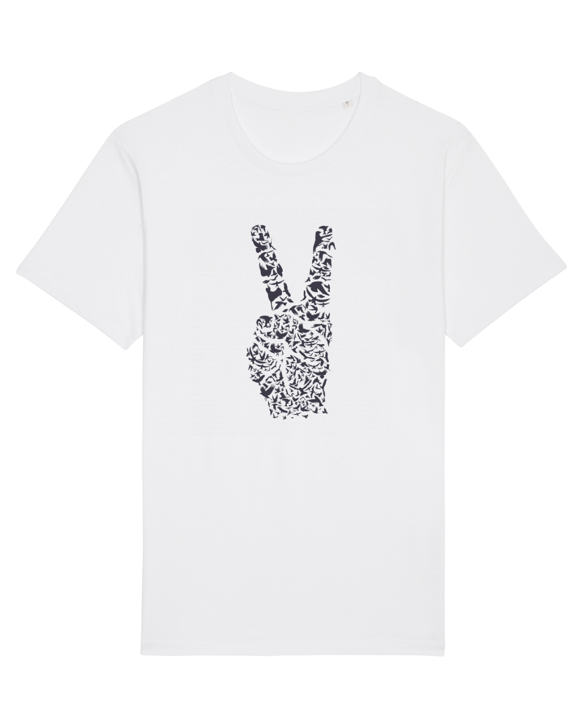 Tricou mânecă scurtă Unisex Rocker White