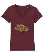 Car Lover Tricou mânecă scurtă guler V Damă Evoker