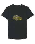 Car Lover Tricou mânecă scurtă guler larg Bărbat Skater