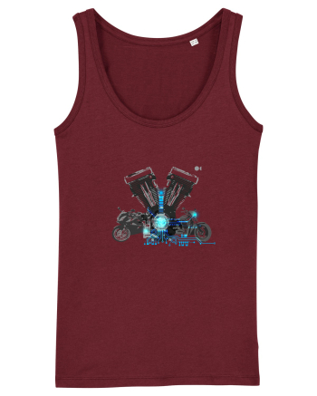 Motorcycle tech Burgundy