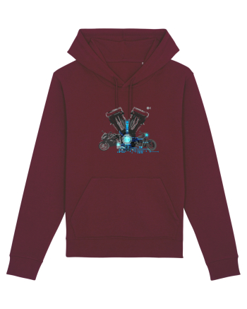 Motorcycle tech Burgundy