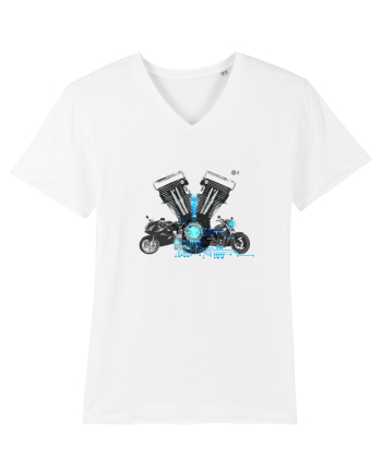 Motorcycle tech White