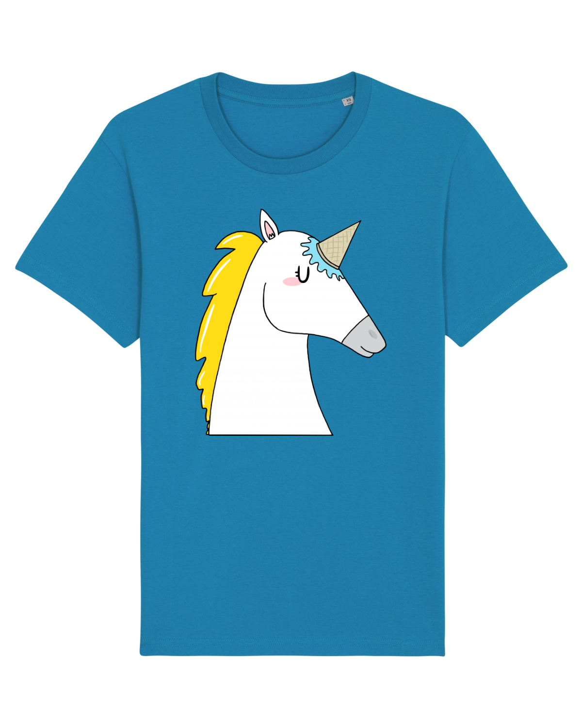 Tricou mânecă scurtă Unisex Rocker Azur