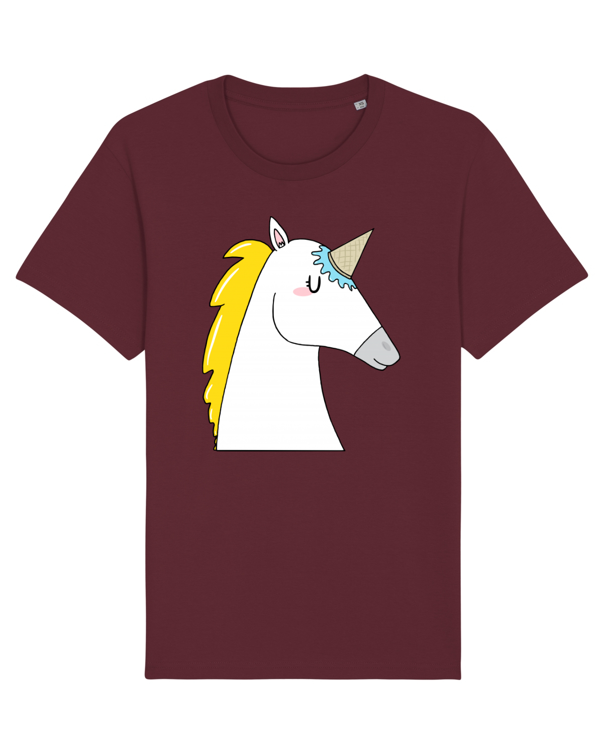 Tricou mânecă scurtă Unisex Rocker Burgundy
