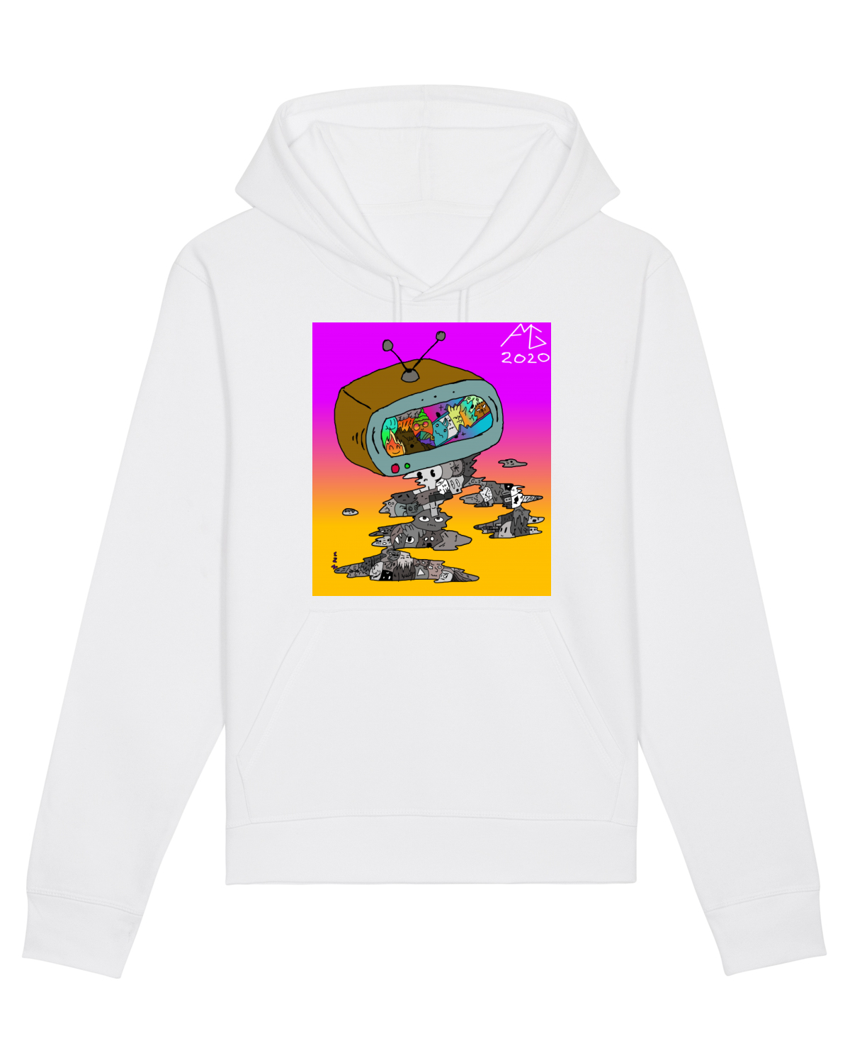 Hanorac Unisex Drummer White