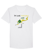 Îmi sare muștarul Tricou mânecă scurtă guler larg Bărbat Skater