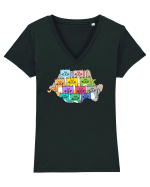 Meow-mania Tricou mânecă scurtă guler V Damă Evoker