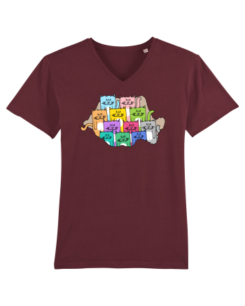 Meow-mania Burgundy