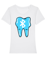 blueTOOTH Tricou mânecă scurtă guler larg fitted Damă Expresser