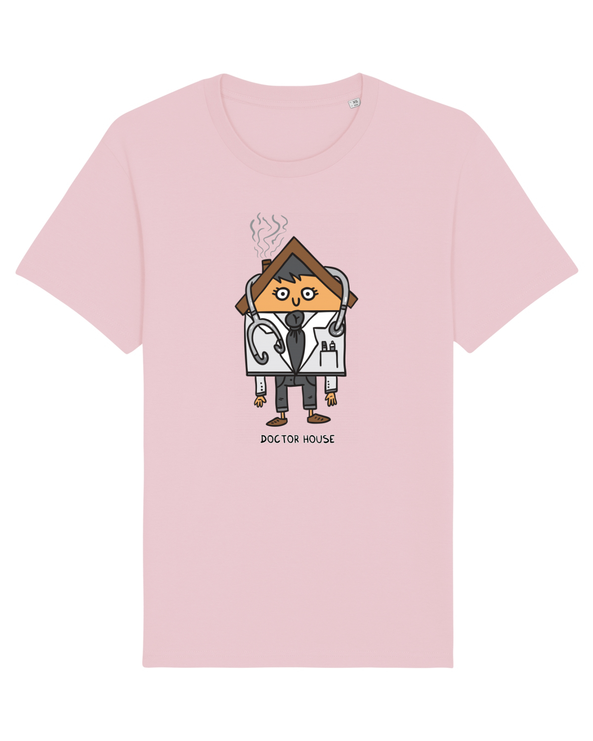 Tricou mânecă scurtă Unisex Rocker Cotton Pink