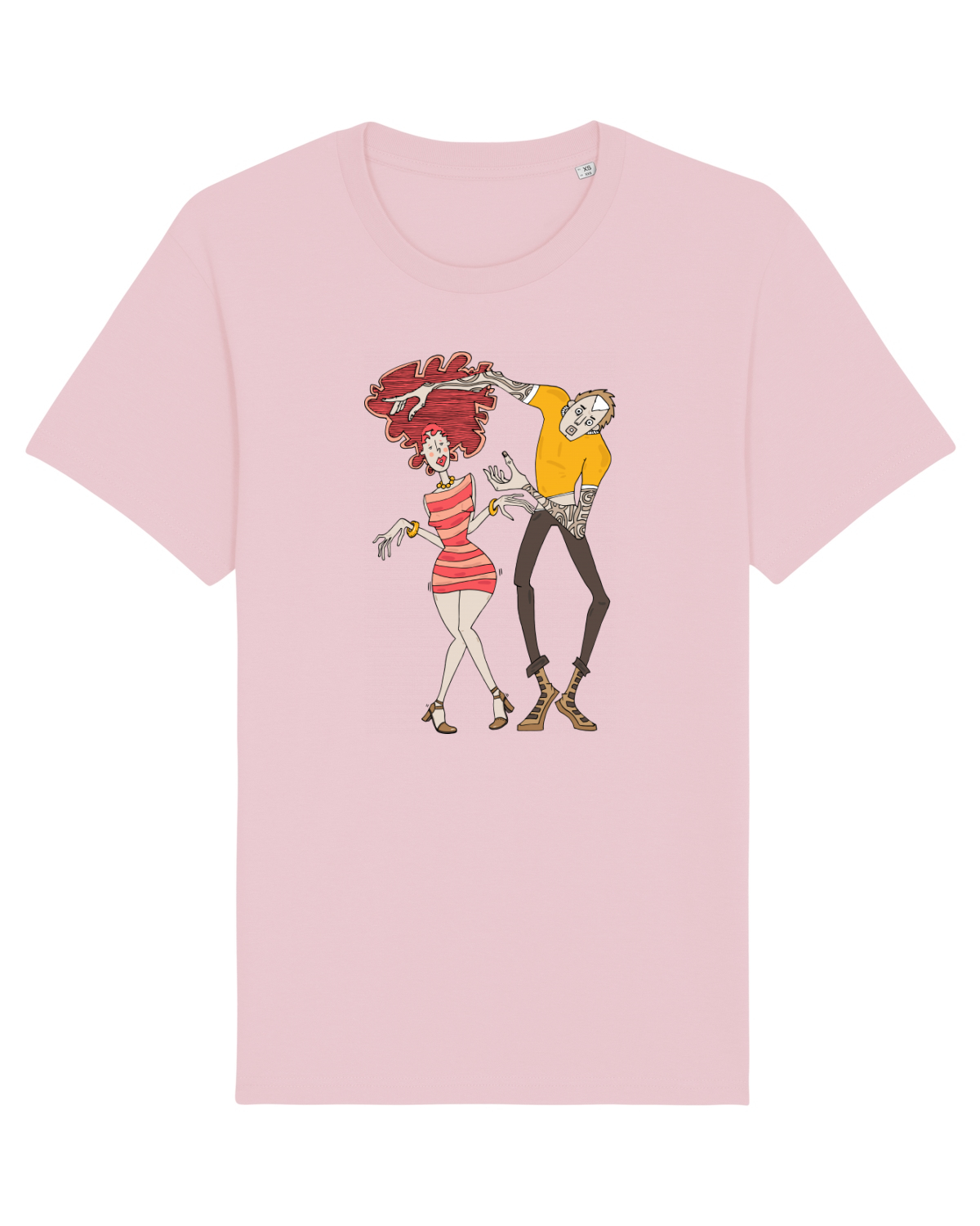 Tricou mânecă scurtă Unisex Rocker Cotton Pink