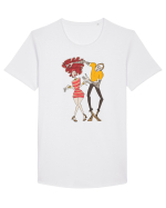 Girl and Boy Dancing Tricou mânecă scurtă guler larg Bărbat Skater
