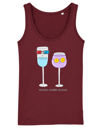 Glasses wearing glasses Burgundy
