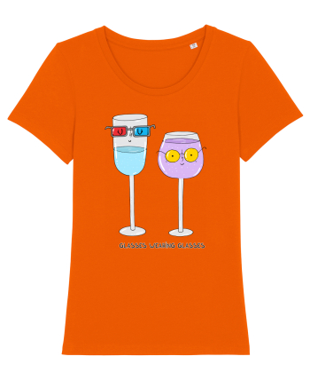 Glasses wearing glasses Bright Orange