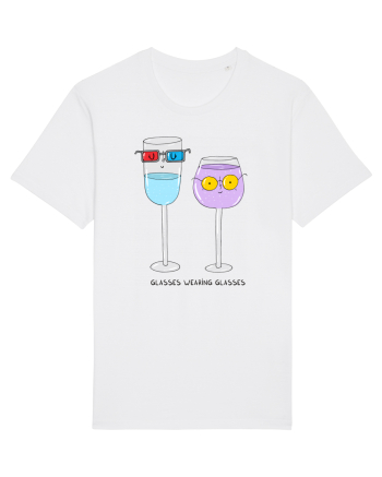Glasses wearing glasses White