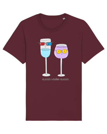 Glasses wearing glasses Burgundy