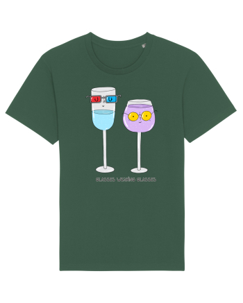 Glasses wearing glasses Bottle Green