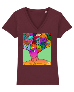 In your hed Tricou mânecă scurtă guler V Damă Evoker