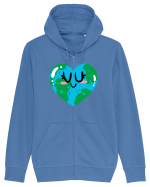I Love Earth Hanorac cu fermoar Unisex Connector