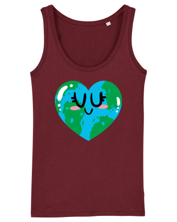 I Love Earth Burgundy