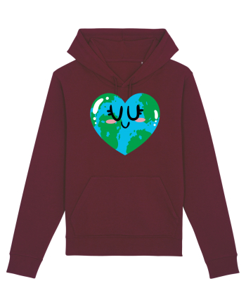 I Love Earth Burgundy