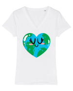I Love Earth Tricou mânecă scurtă guler V Damă Evoker