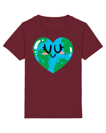 I Love Earth Burgundy
