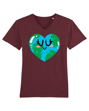 I Love Earth Burgundy