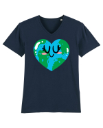 I Love Earth Tricou mânecă scurtă guler V Bărbat Presenter