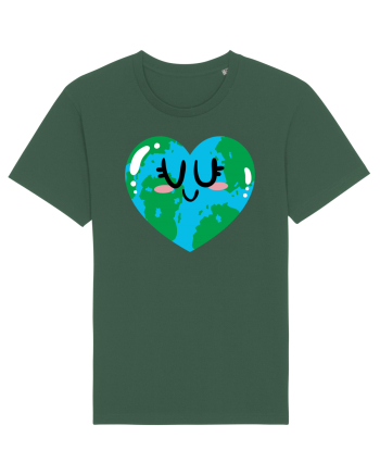 I Love Earth Bottle Green