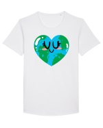 I Love Earth Tricou mânecă scurtă guler larg Bărbat Skater