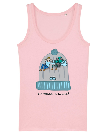 Cu musca pe căciulă Cotton Pink