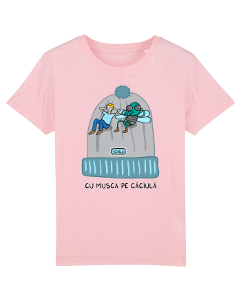 Cu musca pe căciulă Cotton Pink