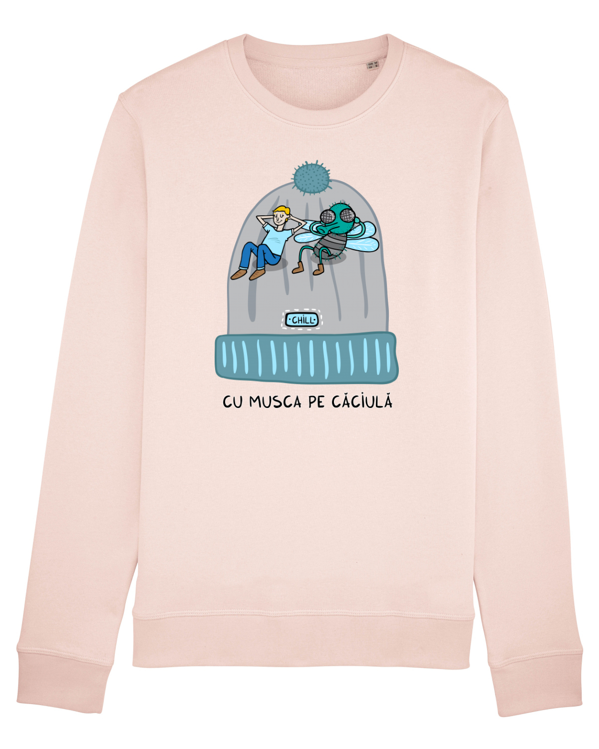 Bluză mânecă lungă Unisex Rise Candy Pink