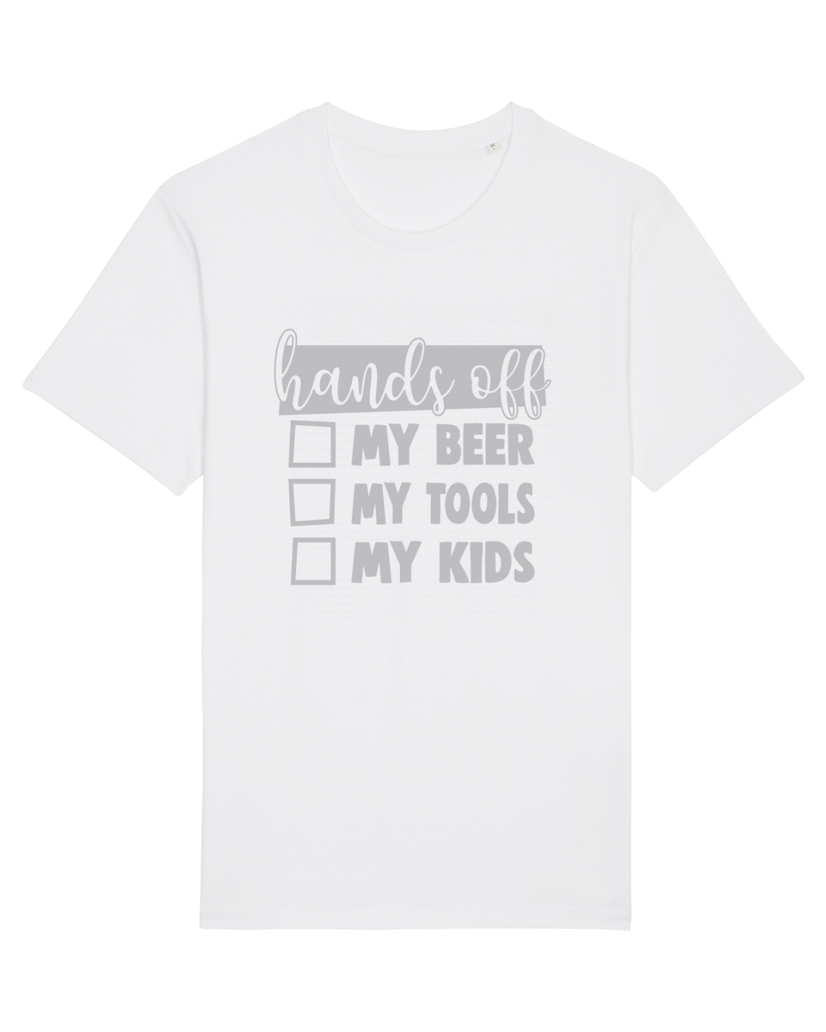 Tricou mânecă scurtă Unisex Rocker White