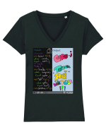 Output Tricou mânecă scurtă guler V Damă Evoker