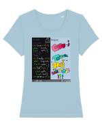 Output Tricou mânecă scurtă guler larg fitted Damă Expresser