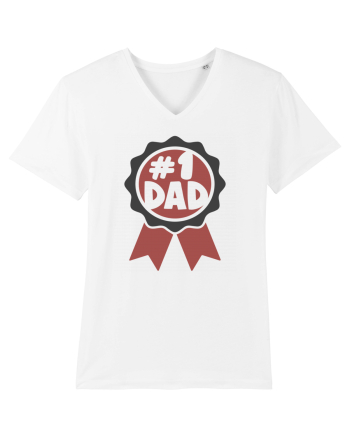 Number One Dad White