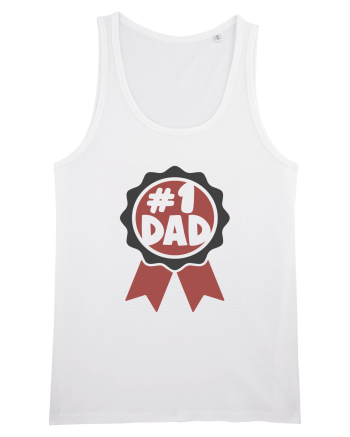 Number One Dad White