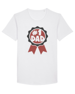 Number One Dad Tricou mânecă scurtă guler larg Bărbat Skater